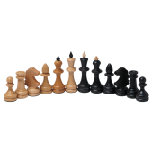 Шахматные фигуры комплект (король 7,5 см) дерево бук, в пакете