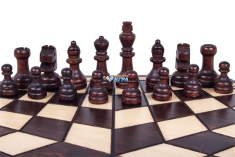 163 Шахматы "На троих" средние (21х35х5 см) дерево, для 3 игроков