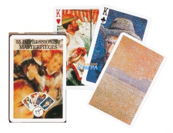 1122 Коллекционные карты "Картины импрессионистов" 55 листов